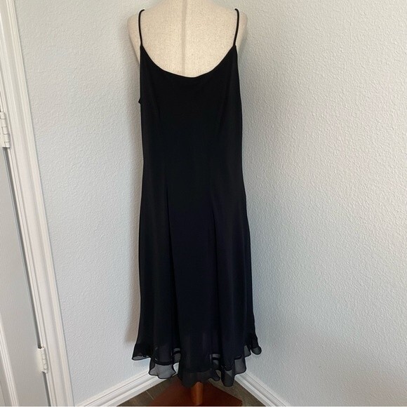 NWT  CDC Slip Dress Matching Lace Velvet Formal Evening Jacket Black SZ 14 - Picture 5 of 15